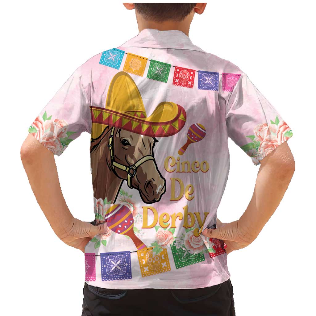 Cinco De Derby Family Matching Mermaid Dress and Hawaiian Shirt 2025 Sombrero Horse Racing