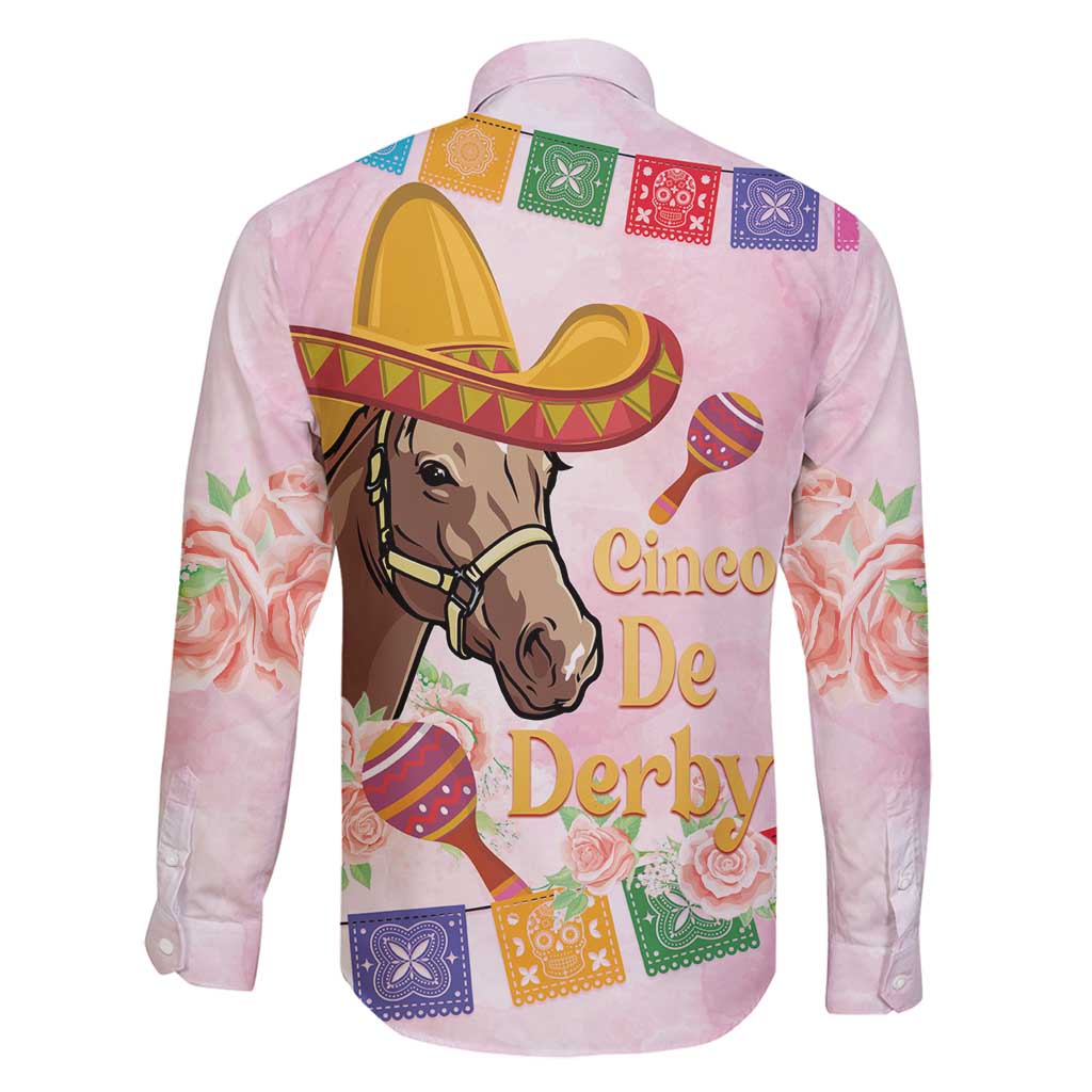 Cinco De Derby Family Matching Off Shoulder Maxi Dress and Hawaiian Shirt 2025 Sombrero Horse Racing