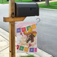 Cinco De Derby Garden Flag 2025 Sombrero Horse Racing