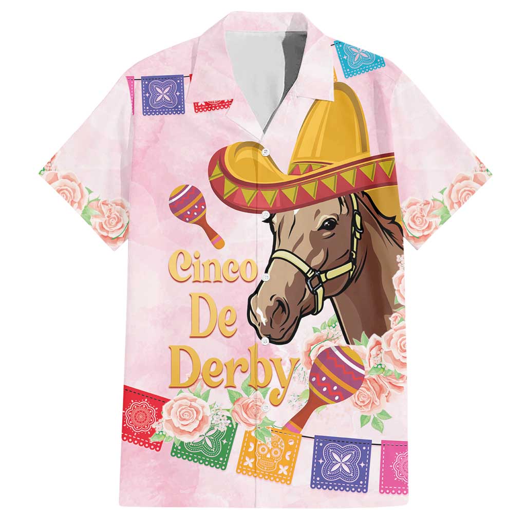 Cinco De Derby Hawaiian Shirt 2025 Sombrero Horse Racing