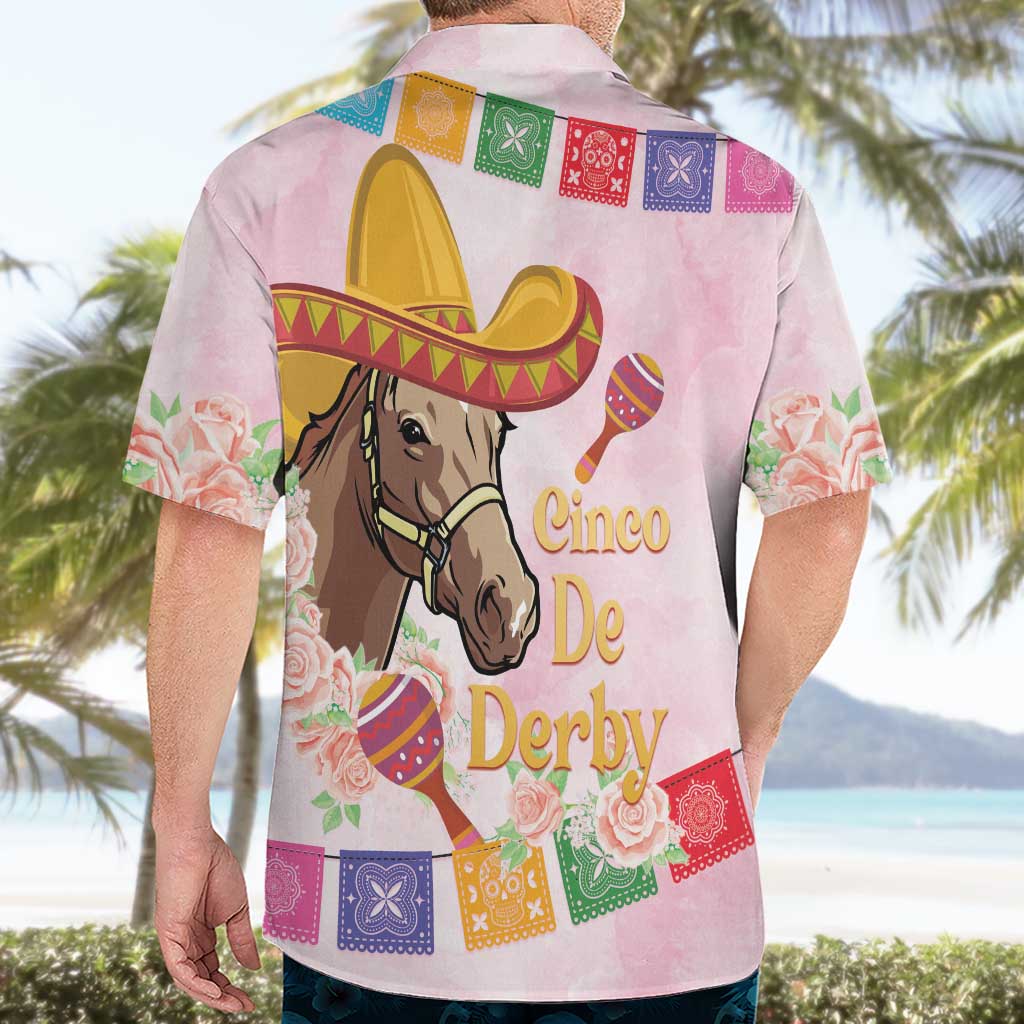 Cinco De Derby Hawaiian Shirt 2025 Sombrero Horse Racing