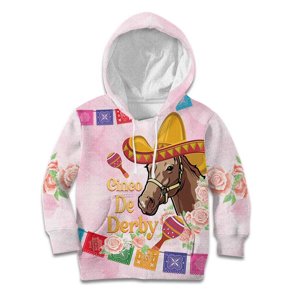 Cinco De Derby Kid Hoodie 2025 Sombrero Horse Racing