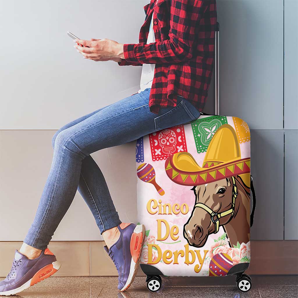 Cinco De Derby Luggage Cover 2025 Sombrero Horse Racing