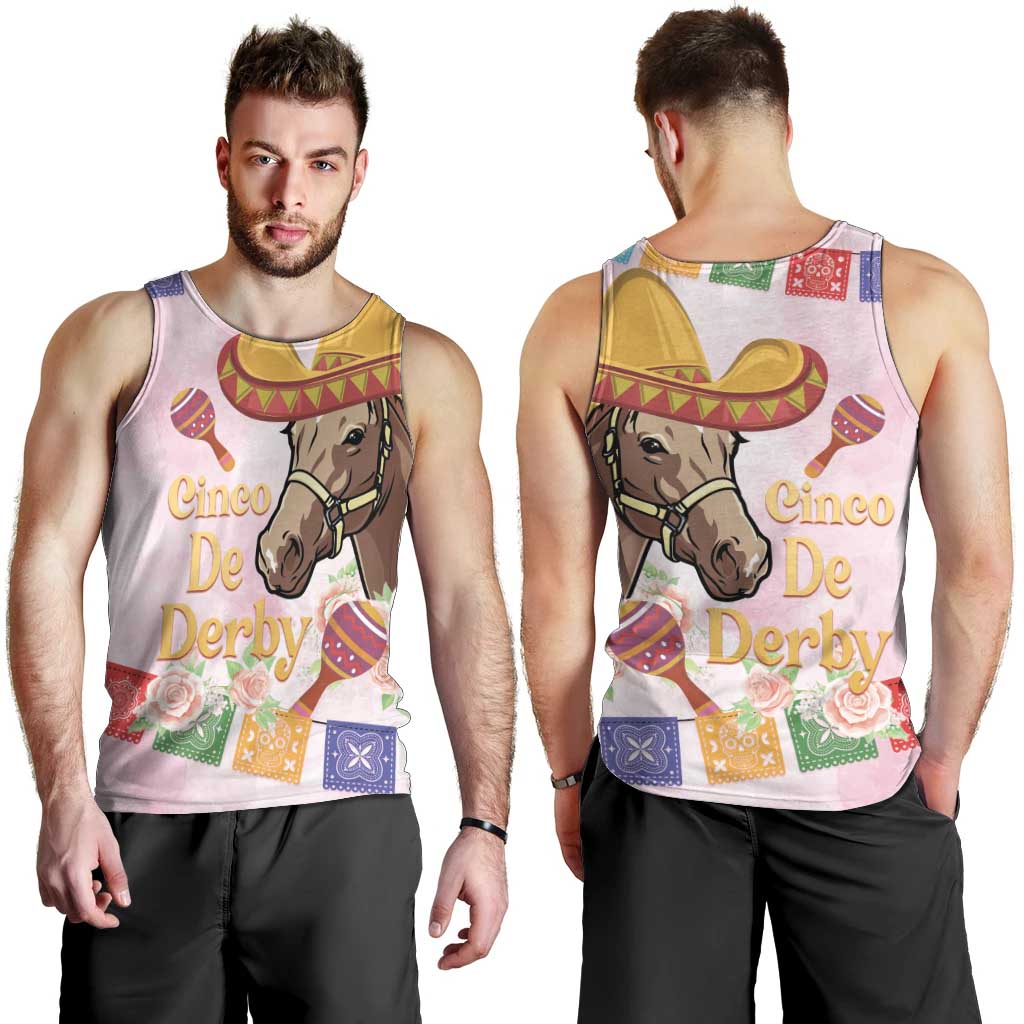 Cinco De Derby Men Tank Top 2025 Sombrero Horse Racing