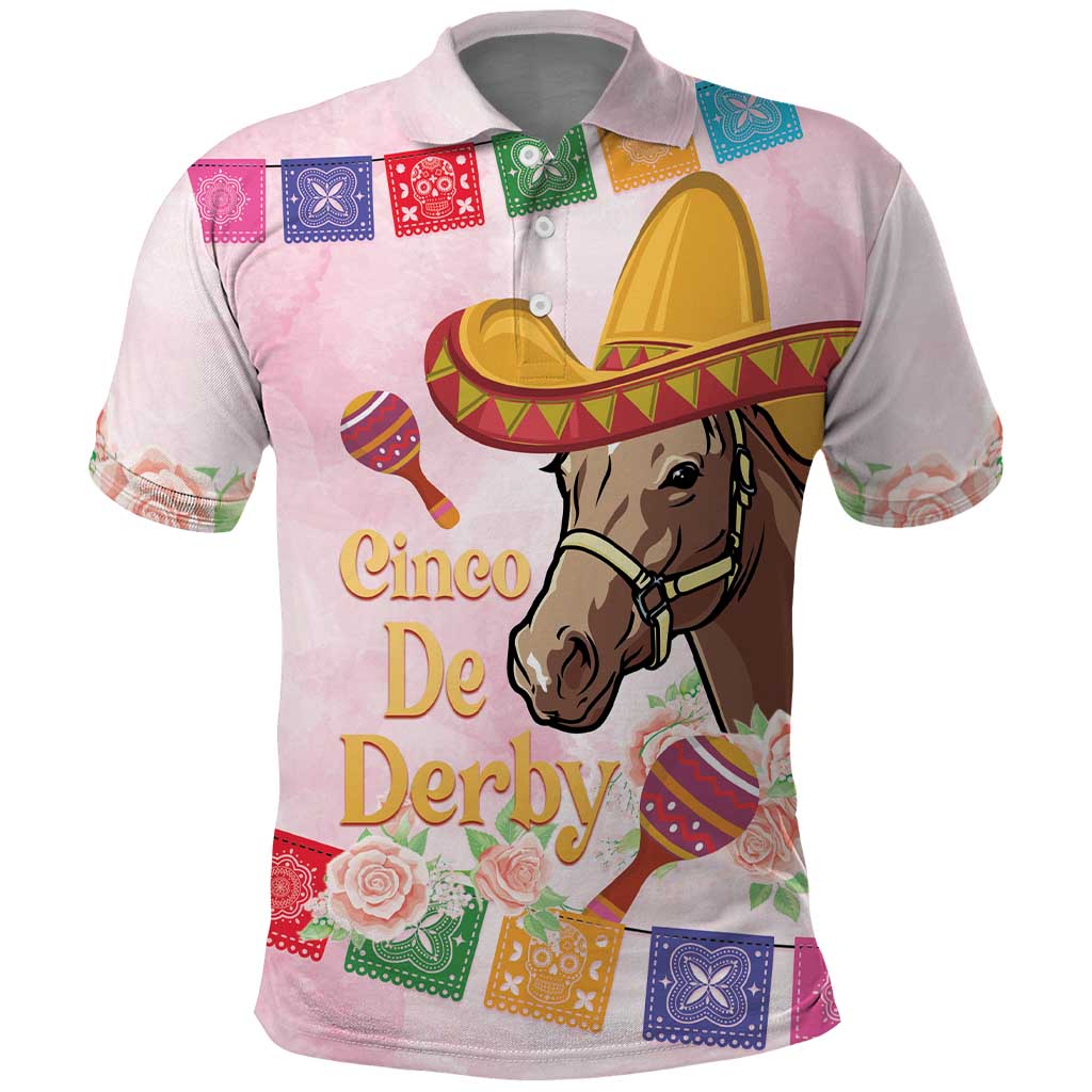 Cinco De Derby Polo Shirt 2025 Sombrero Horse Racing
