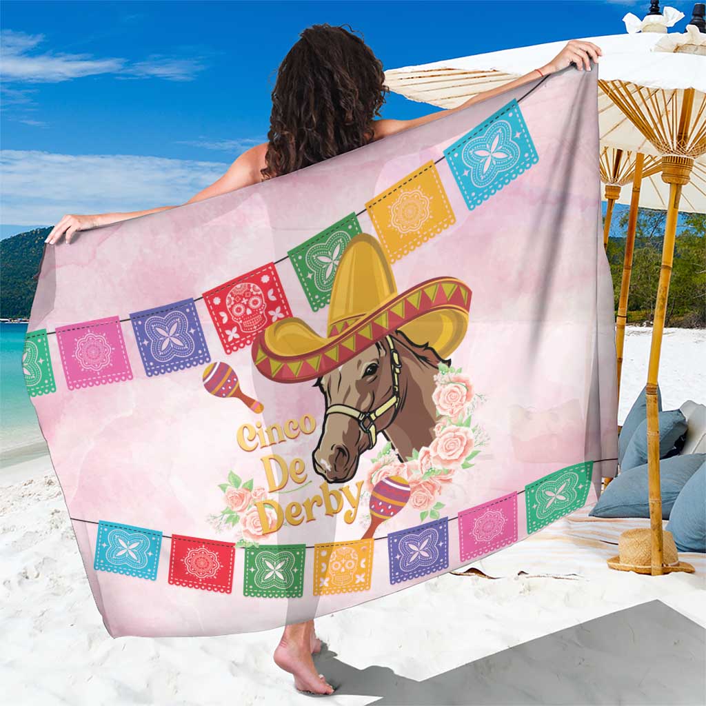 Cinco De Derby Sarong 2025 Sombrero Horse Racing - Wonder Print Shop