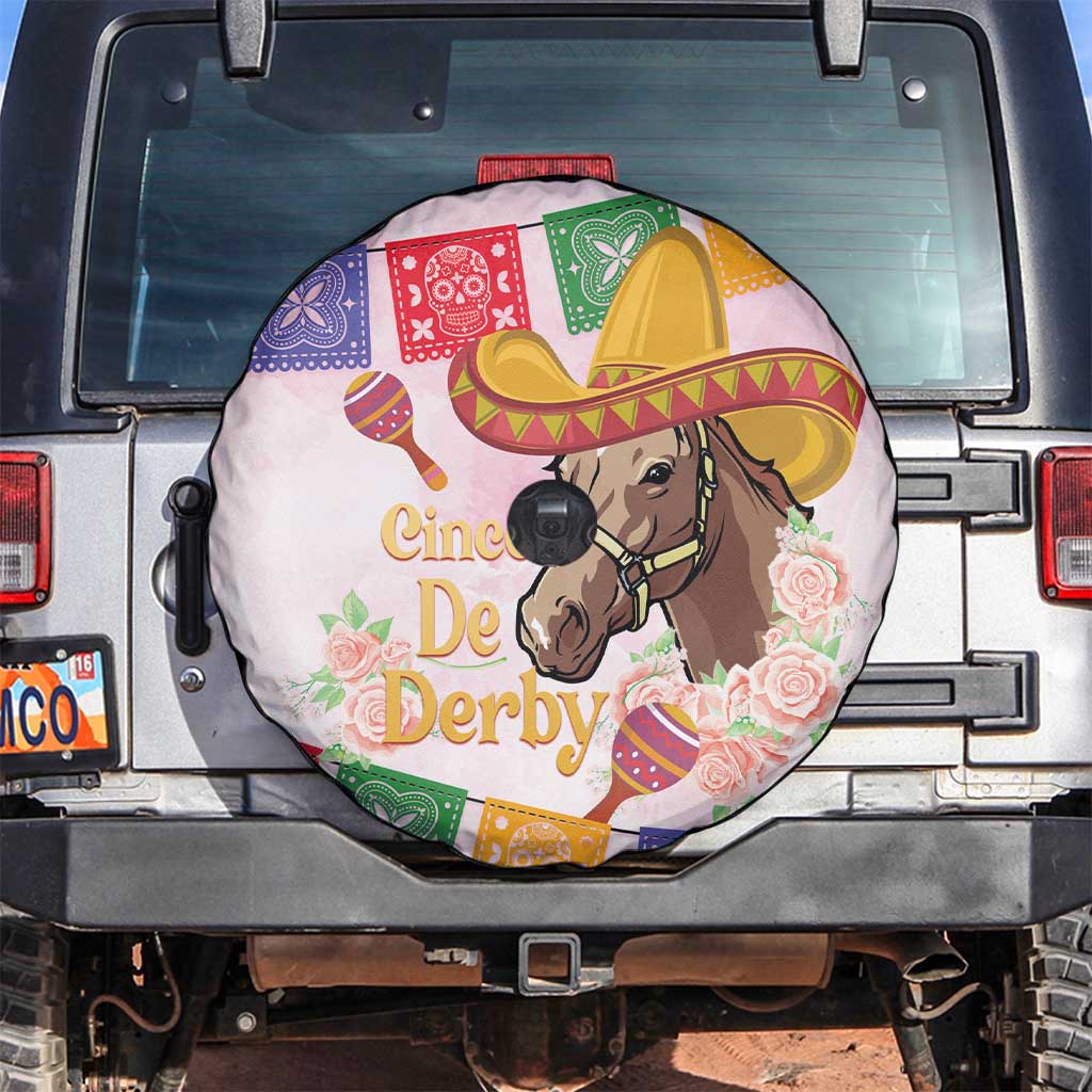 Cinco De Derby Spare Tire Cover 2025 Sombrero Horse Racing - Wonder Print Shop