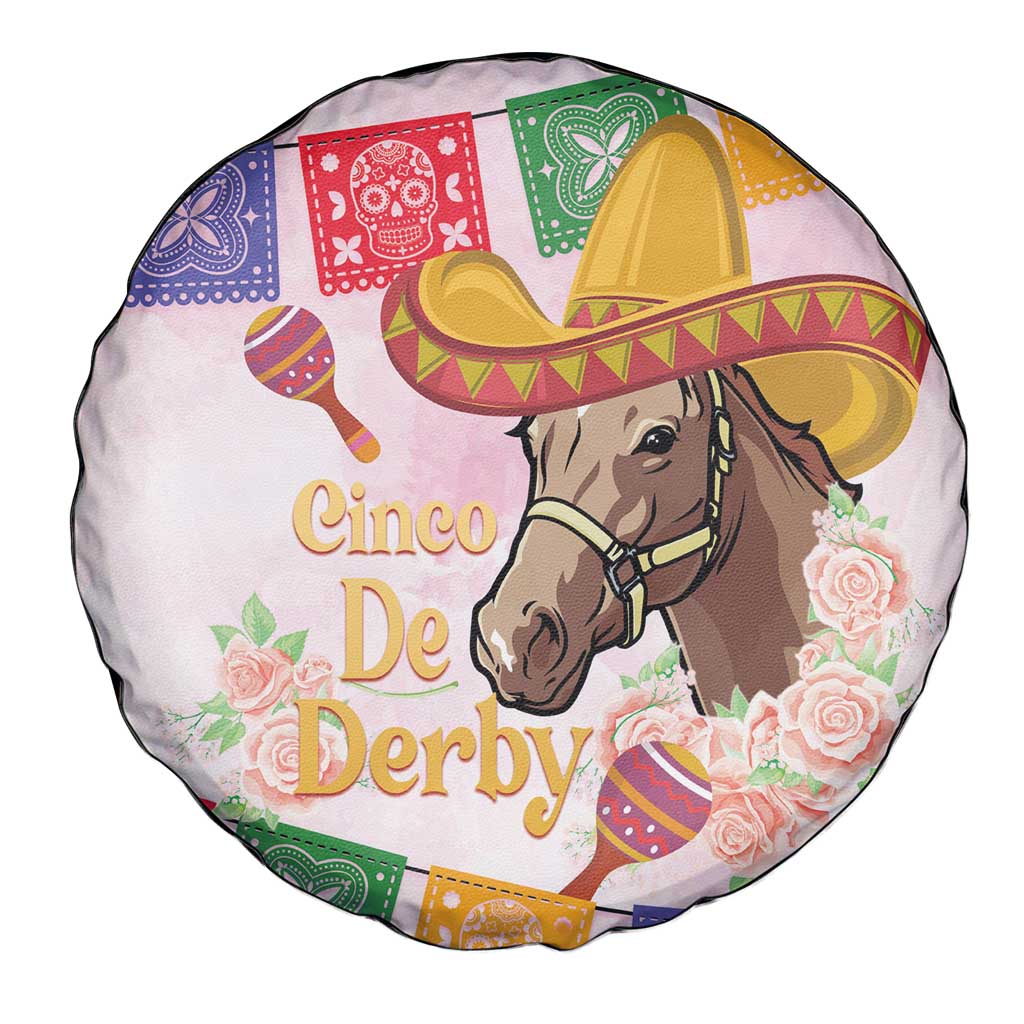 Cinco De Derby Spare Tire Cover 2025 Sombrero Horse Racing - Wonder Print Shop