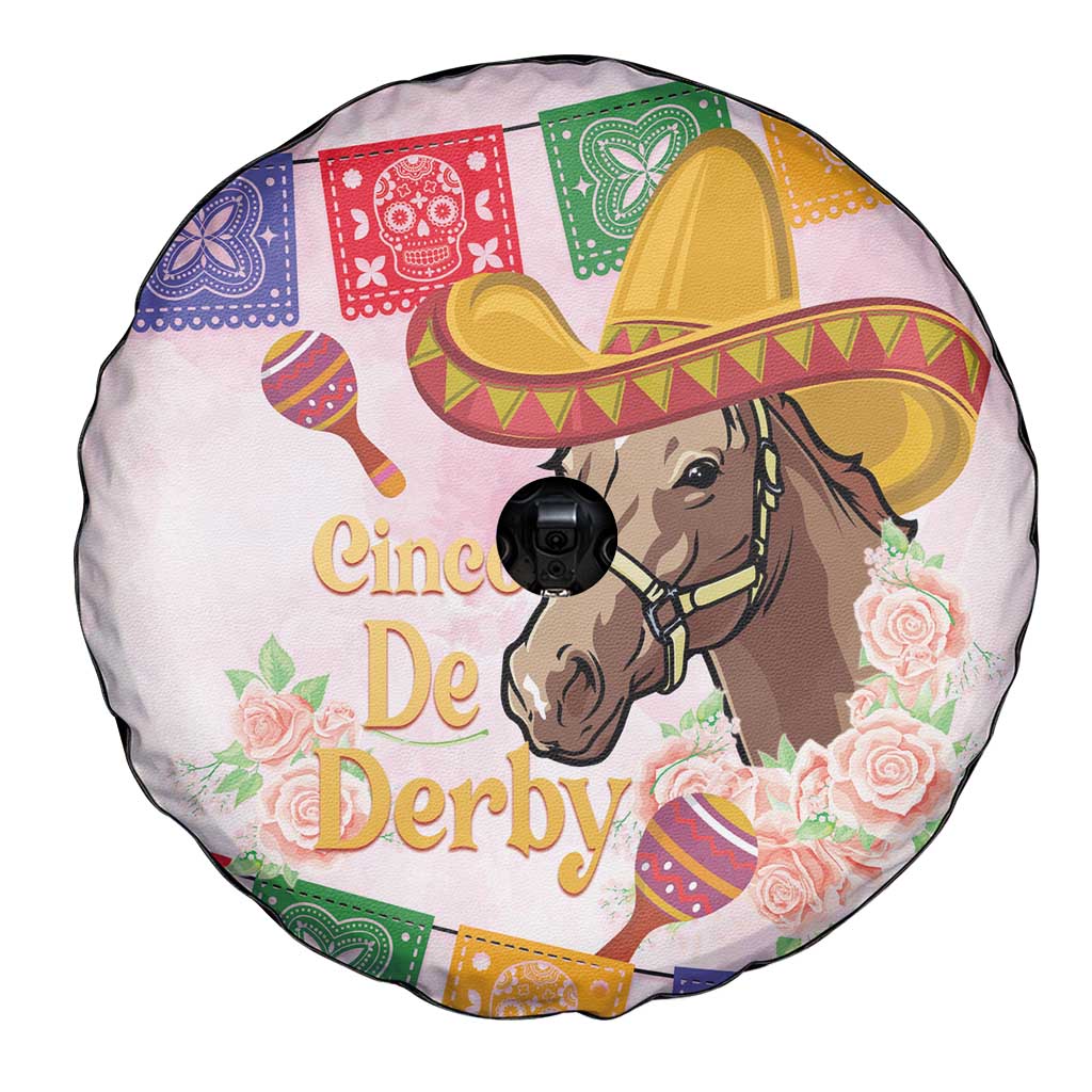 Cinco De Derby Spare Tire Cover 2025 Sombrero Horse Racing - Wonder Print Shop