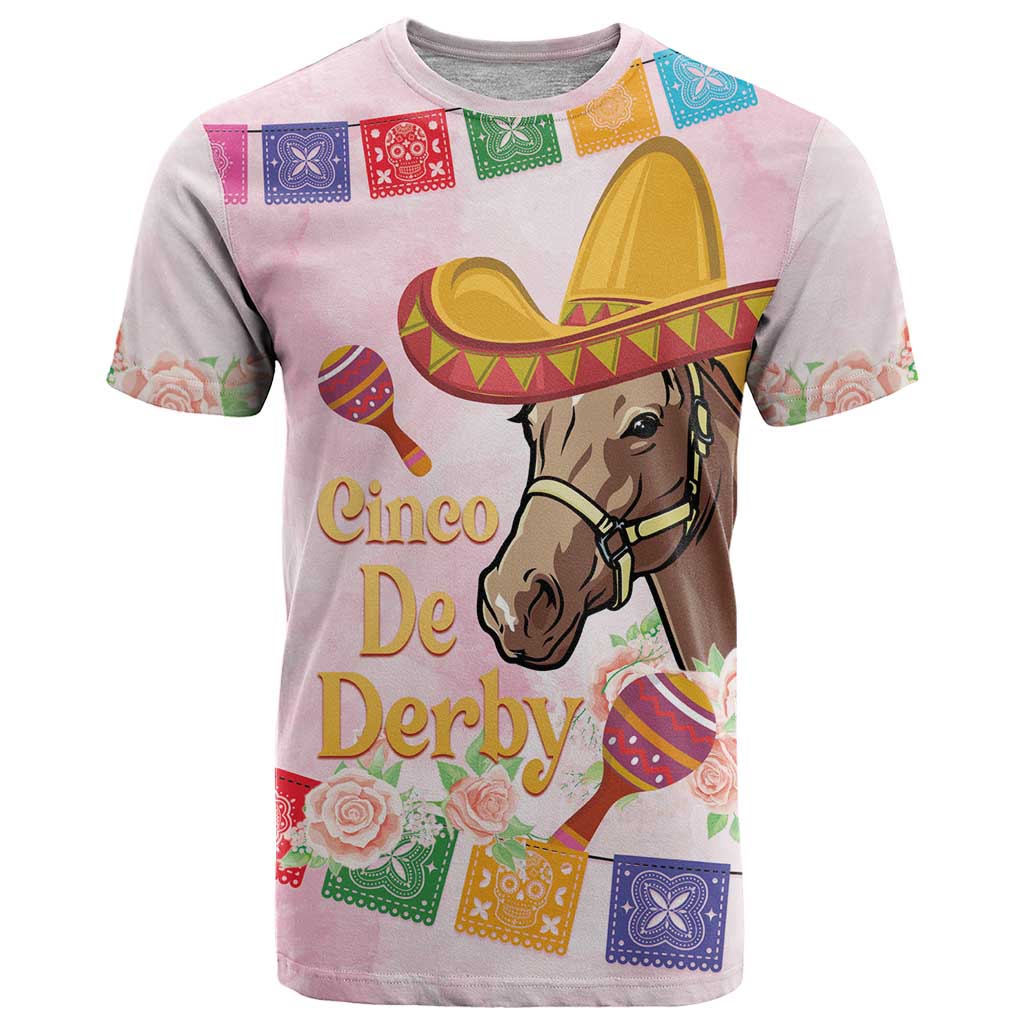 Cinco De Derby T Shirt 2025 Sombrero Horse Racing - Wonder Print Shop