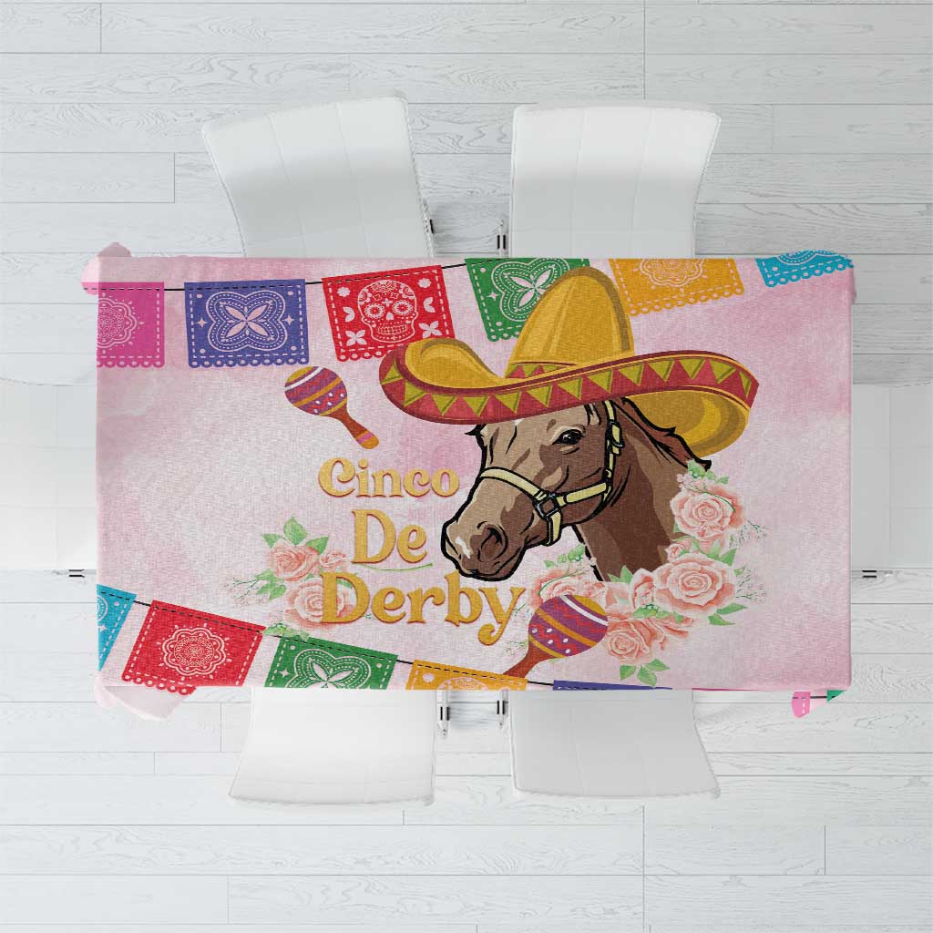 Cinco De Derby Tablecloth 2025 Sombrero Horse Racing - Wonder Print Shop