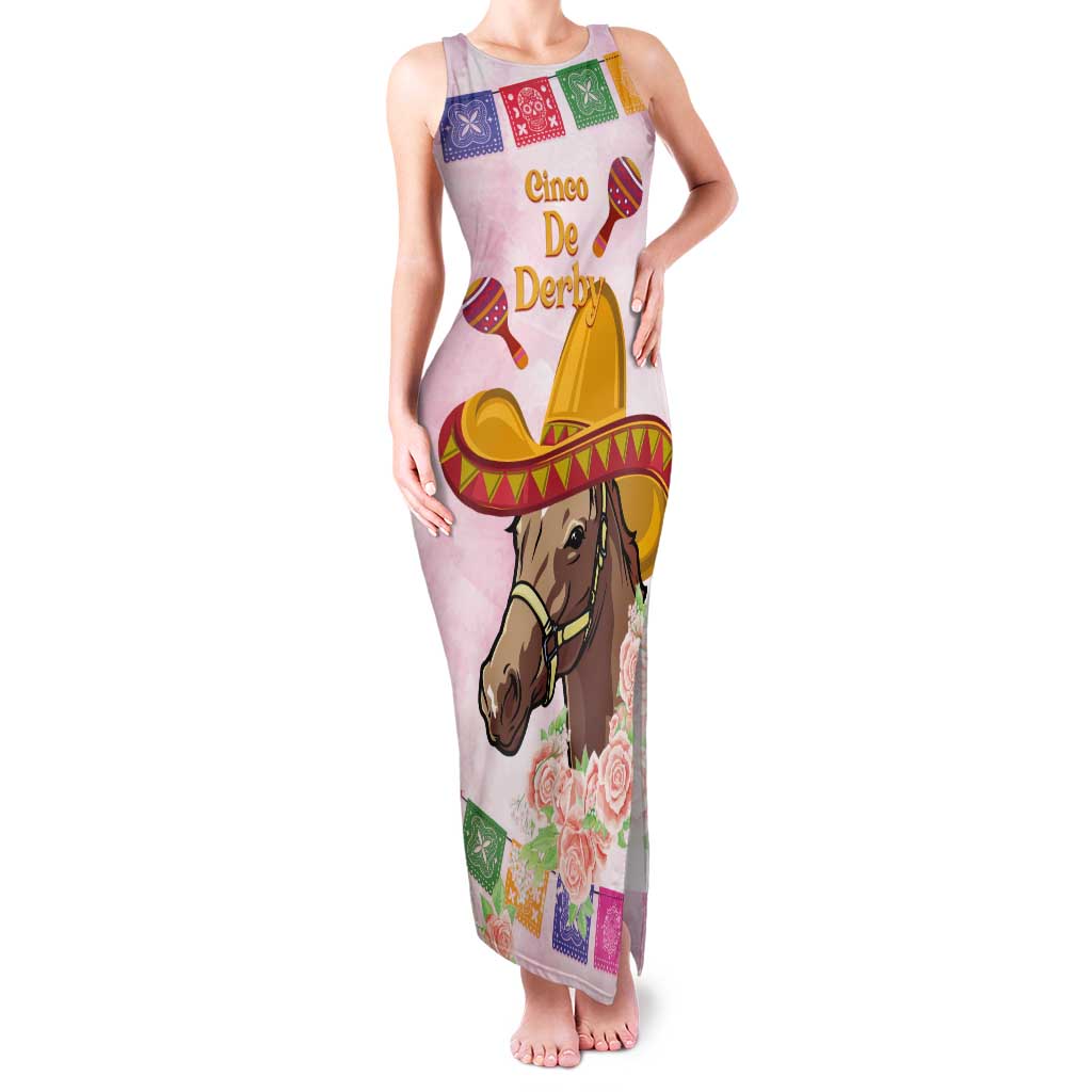 Cinco De Derby Tank Maxi Dress 2025 Sombrero Horse Racing - Wonder Print Shop