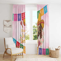 Cinco De Derby Window Curtain 2025 Sombrero Horse Racing - Wonder Print Shop