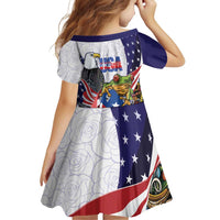 United States Puerto Rico Family Matching Puletasi and Hawaiian Shirt USA Curve Flag With Coqui Drum - Wonder Print Shop