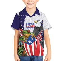 United States Puerto Rico Hawaiian Shirt USA Curve Flag With Coqui Drum - Wonder Print Shop
