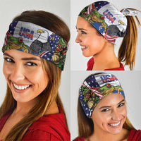 United States Puerto Rico Neck Gaiter USA Curve Flag With Coqui Drum - Wonder Print Shop