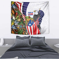 United States Puerto Rico Tapestry USA Curve Flag With Coqui Drum - Wonder Print Shop