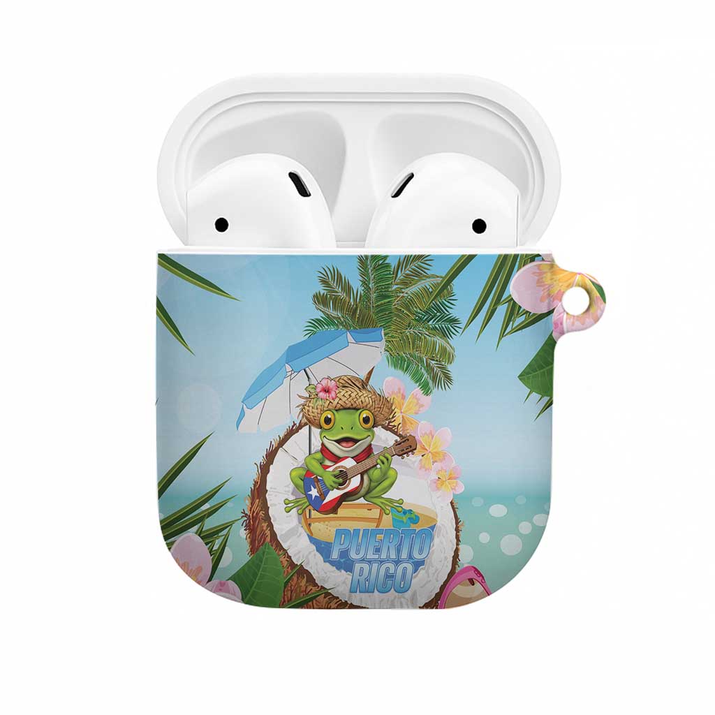 Puerto Rico Pava Coqui AirPods Case Spirit Frog Tropical Beach Vibes - Wonder Print Shop
