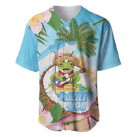 Puerto Rico Pava Coqui Baseball Jersey Spirit Frog Tropical Beach Vibes - Wonder Print Shop