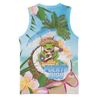 Puerto Rico Pava Coqui Basketball Jersey Spirit Frog Tropical Beach Vibes - Wonder Print Shop