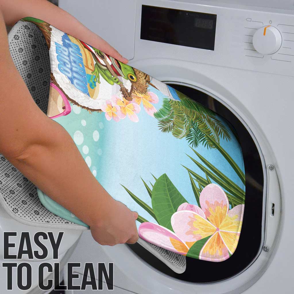 Puerto Rico Pava Coqui Bathroom Set Spirit Frog Tropical Beach Vibes - Wonder Print Shop