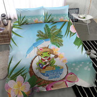Puerto Rico Pava Coqui Bedding Set Spirit Frog Tropical Beach Vibes - Wonder Print Shop