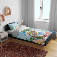 Puerto Rico Pava Coqui Bedding Set Spirit Frog Tropical Beach Vibes - Wonder Print Shop