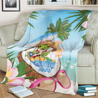 Puerto Rico Pava Coqui Blanket Spirit Frog Tropical Beach Vibes - Wonder Print Shop