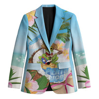 Puerto Rico Pava Coqui Blazer Spirit Frog Tropical Beach Vibes - Wonder Print Shop