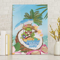 Puerto Rico Pava Coqui Canvas Wall Art Spirit Frog Tropical Beach Vibes - Wonder Print Shop