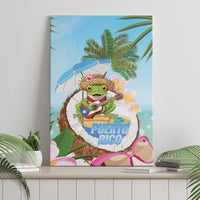 Puerto Rico Pava Coqui Canvas Wall Art Spirit Frog Tropical Beach Vibes - Wonder Print Shop