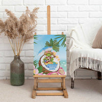 Puerto Rico Pava Coqui Canvas Wall Art Spirit Frog Tropical Beach Vibes - Wonder Print Shop