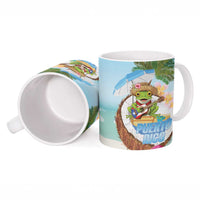 Puerto Rico Pava Coqui Ceramic Mug Spirit Frog Tropical Beach Vibes - Wonder Print Shop