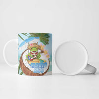Puerto Rico Pava Coqui Ceramic Mug Spirit Frog Tropical Beach Vibes - Wonder Print Shop