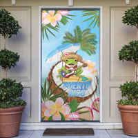 Puerto Rico Pava Coqui Door Cover Spirit Frog Tropical Beach Vibes - Wonder Print Shop