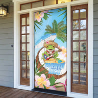 Puerto Rico Pava Coqui Door Cover Spirit Frog Tropical Beach Vibes - Wonder Print Shop