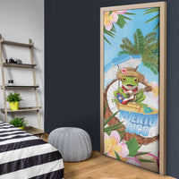 Puerto Rico Pava Coqui Door Cover Spirit Frog Tropical Beach Vibes - Wonder Print Shop