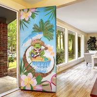 Puerto Rico Pava Coqui Door Cover Spirit Frog Tropical Beach Vibes - Wonder Print Shop