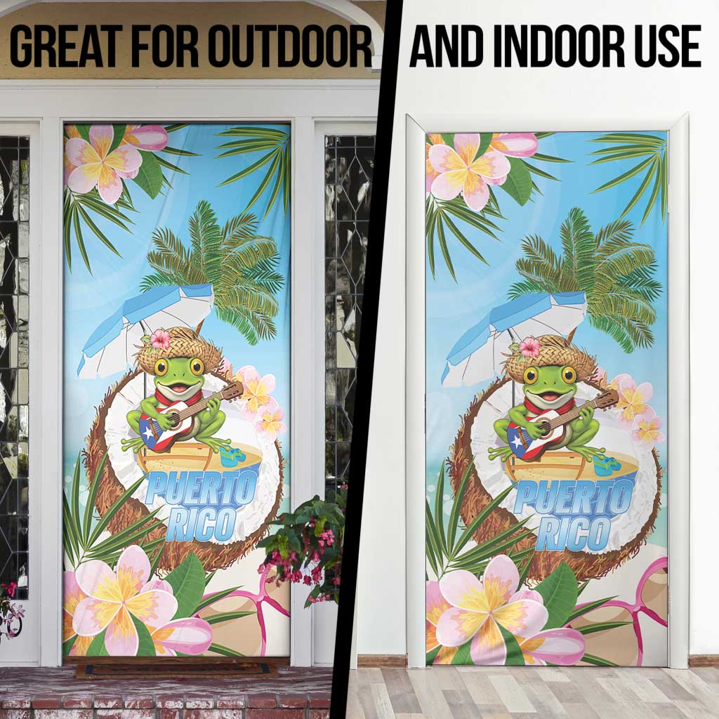 Puerto Rico Pava Coqui Door Cover Spirit Frog Tropical Beach Vibes - Wonder Print Shop