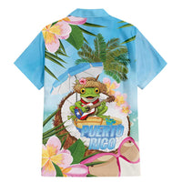 Puerto Rico Pava Coqui Family Matching Mermaid Dress and Hawaiian Shirt Spirit Frog Tropical Beach Vibes - Wonder Print Shop