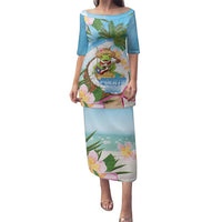 Puerto Rico Pava Coqui Family Matching Puletasi and Hawaiian Shirt Spirit Frog Tropical Beach Vibes - Wonder Print Shop