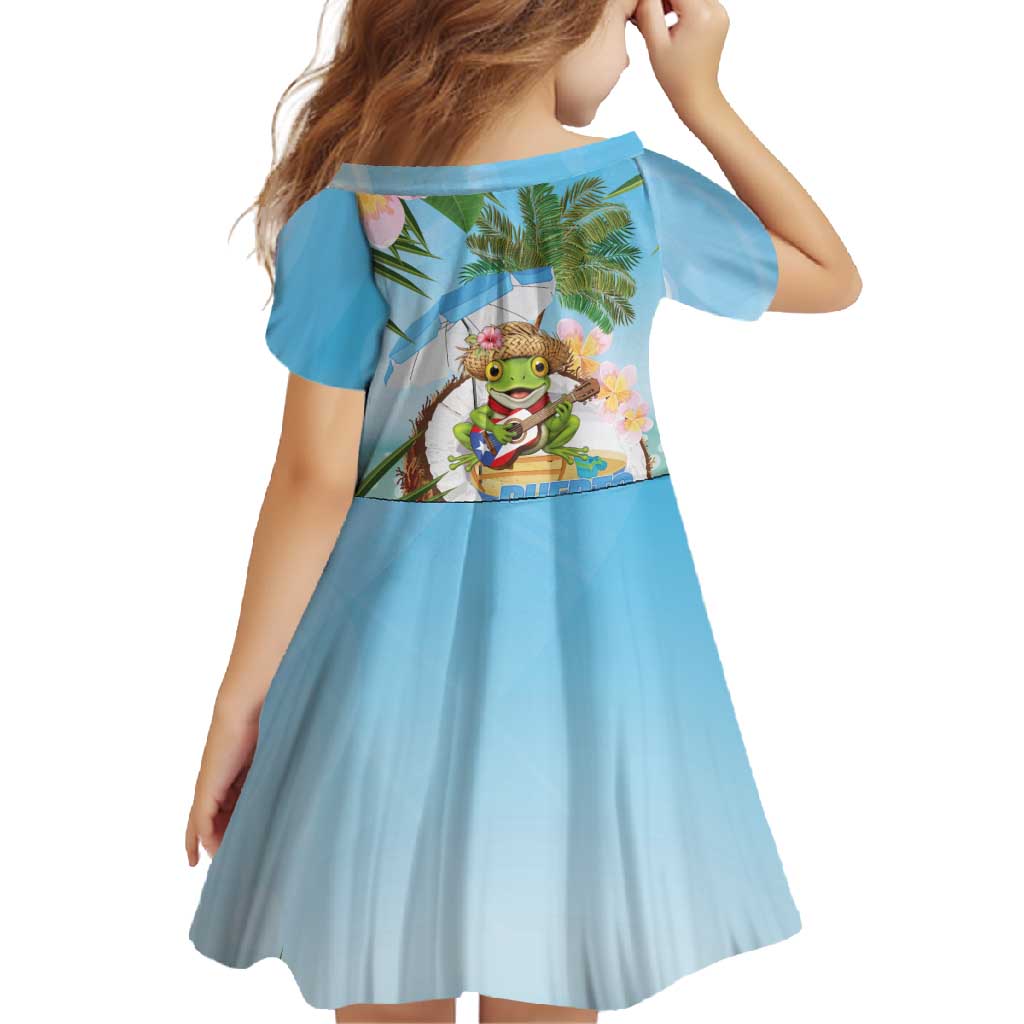 Puerto Rico Pava Coqui Family Matching Summer Maxi Dress and Hawaiian Shirt Spirit Frog Tropical Beach Vibes - Wonder Print Shop