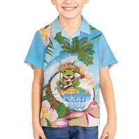 Puerto Rico Pava Coqui Family Matching Summer Maxi Dress and Hawaiian Shirt Spirit Frog Tropical Beach Vibes - Wonder Print Shop