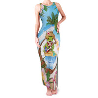 Puerto Rico Pava Coqui Family Matching Tank Maxi Dress and Hawaiian Shirt Spirit Frog Tropical Beach Vibes - Wonder Print Shop