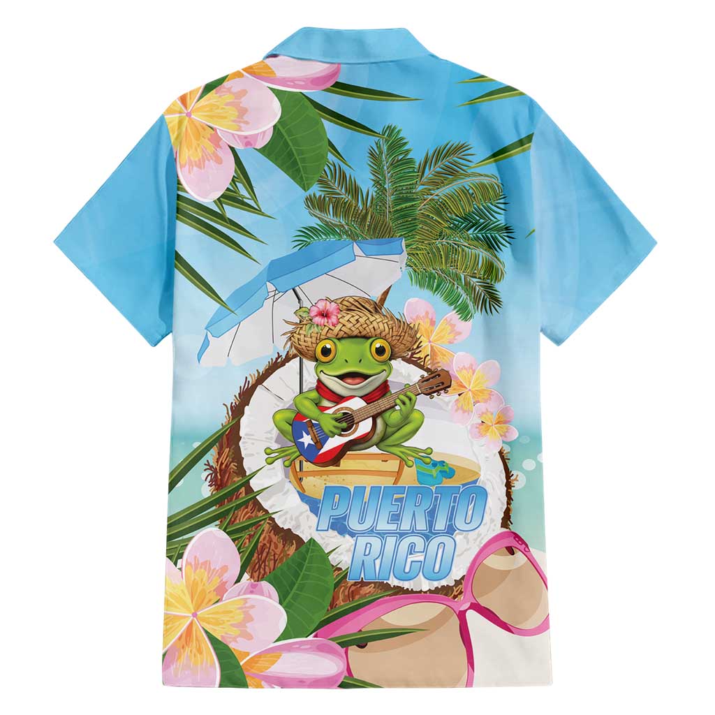 Puerto Rico Pava Coqui Hawaiian Shirt Spirit Frog Tropical Beach Vibes - Wonder Print Shop