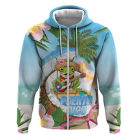 Puerto Rico Pava Coqui Hoodie Spirit Frog Tropical Beach Vibes - Wonder Print Shop