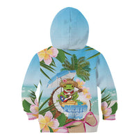Puerto Rico Pava Coqui Kid Hoodie Spirit Frog Tropical Beach Vibes - Wonder Print Shop