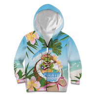 Puerto Rico Pava Coqui Kid Hoodie Spirit Frog Tropical Beach Vibes - Wonder Print Shop