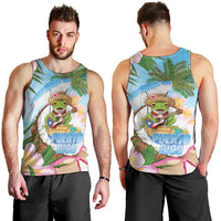 Puerto Rico Pava Coqui Men Tank Top Spirit Frog Tropical Beach Vibes - Wonder Print Shop