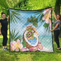 Puerto Rico Pava Coqui Quilt Spirit Frog Tropical Beach Vibes - Wonder Print Shop